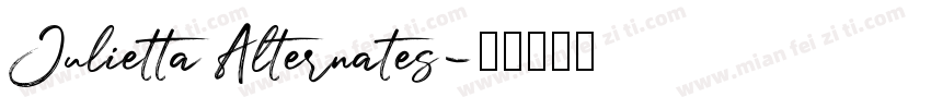 Julietta Alternates字体转换